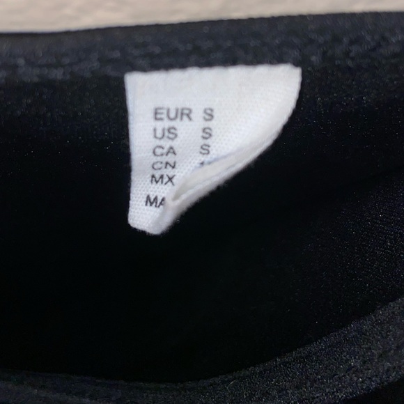 black formal mini dress bodycon faux wrap foldover front y2k fashion party vibes - Picture 10 of 15